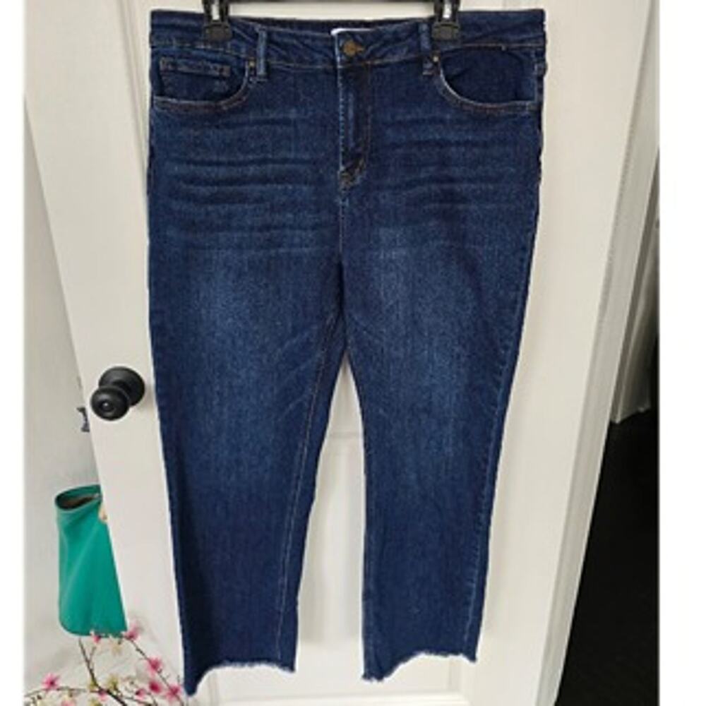 Mica Los Angeles High-Rise Dark Wash Denim Jeans Sz 32 EUC
